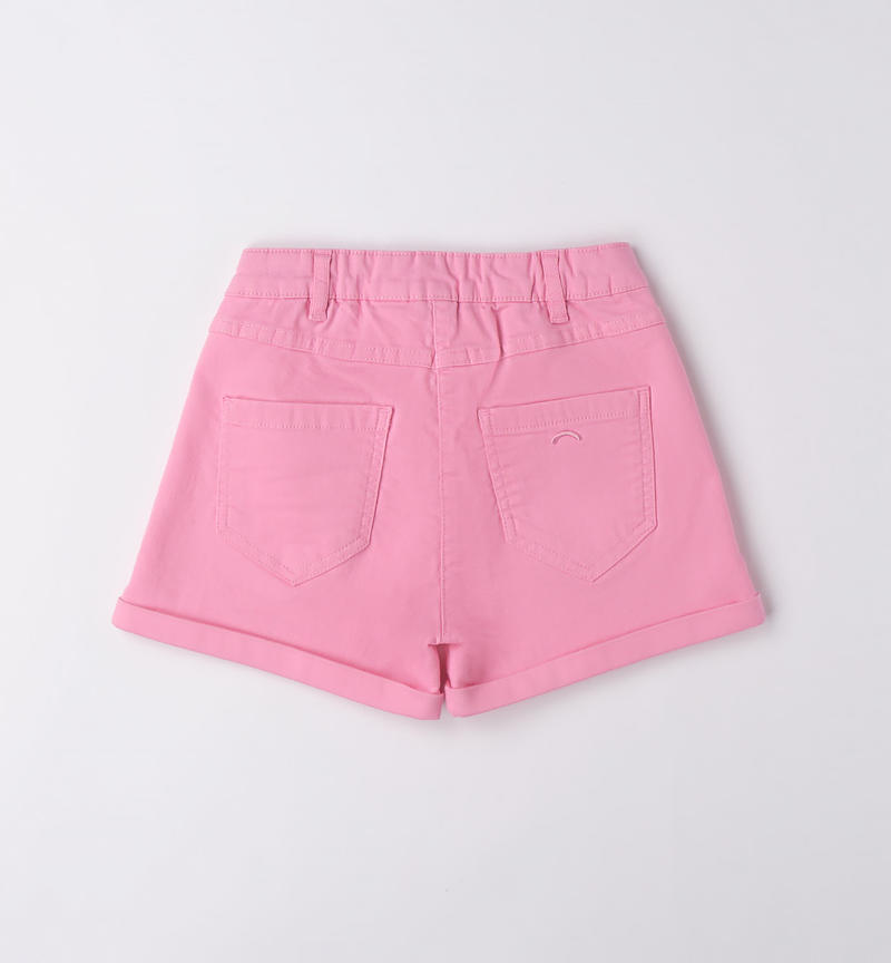 Sarabanda high-waisted shorts for girls from 8 to 16 years ROSA-2414