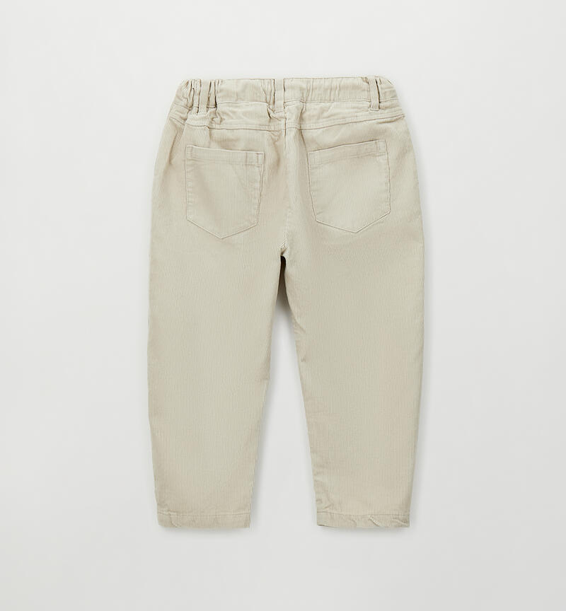 Pantalone 100% cotone bambino BEIGE-0421