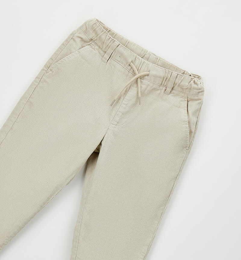 Pantalone 100% cotone bambino BEIGE-0421