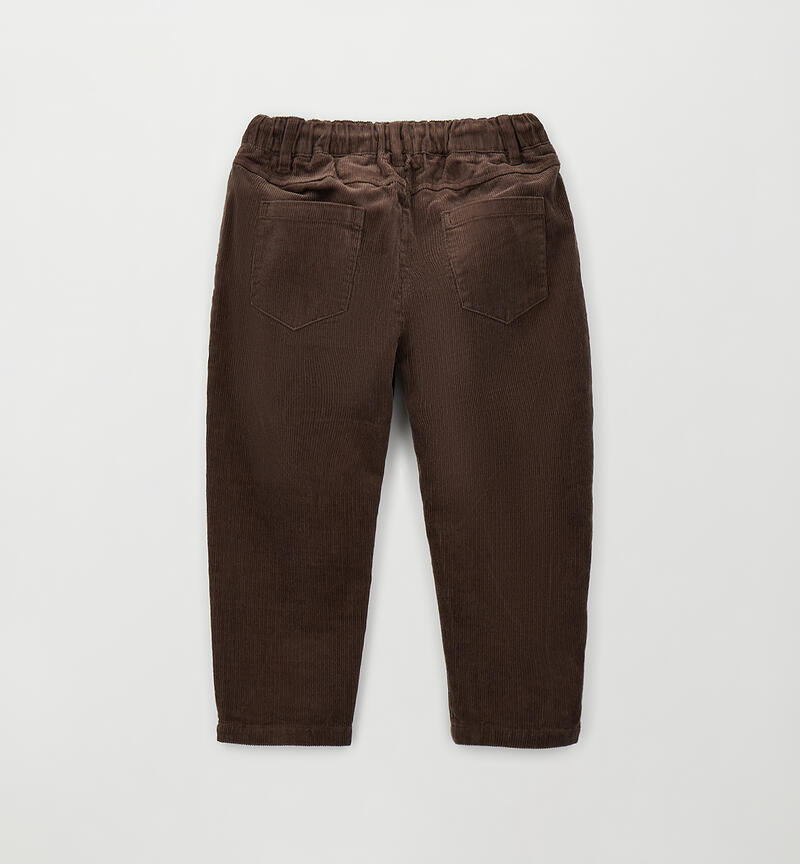 Pantalone 100% cotone bambino BROWN-0852