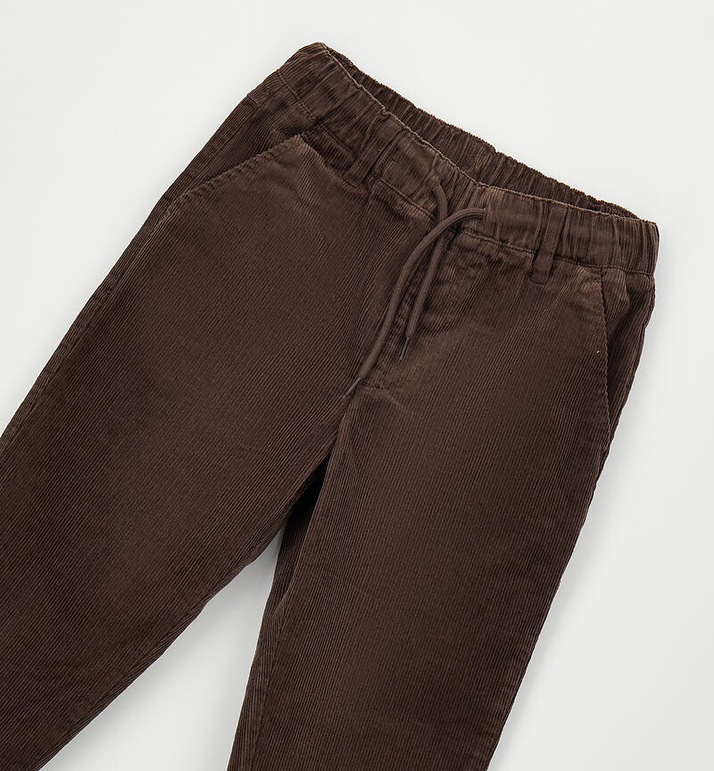 Pantalone 100% cotone bambino BROWN-0852
