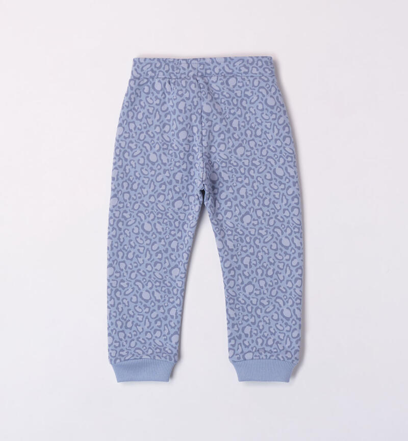 Sarabanda animal print trousers for girls from 9 months to 8 years AZZURRO-AZZURO-6K01