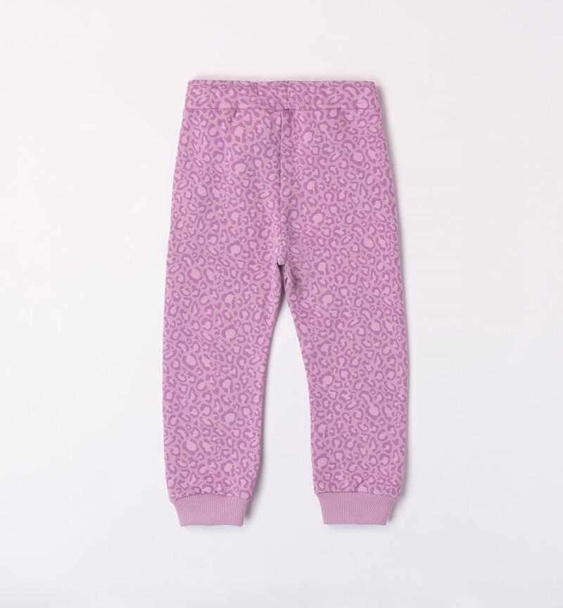 Sarabanda animal print trousers for girls from 9 months to 8 years LILLA-LILLA-6K02