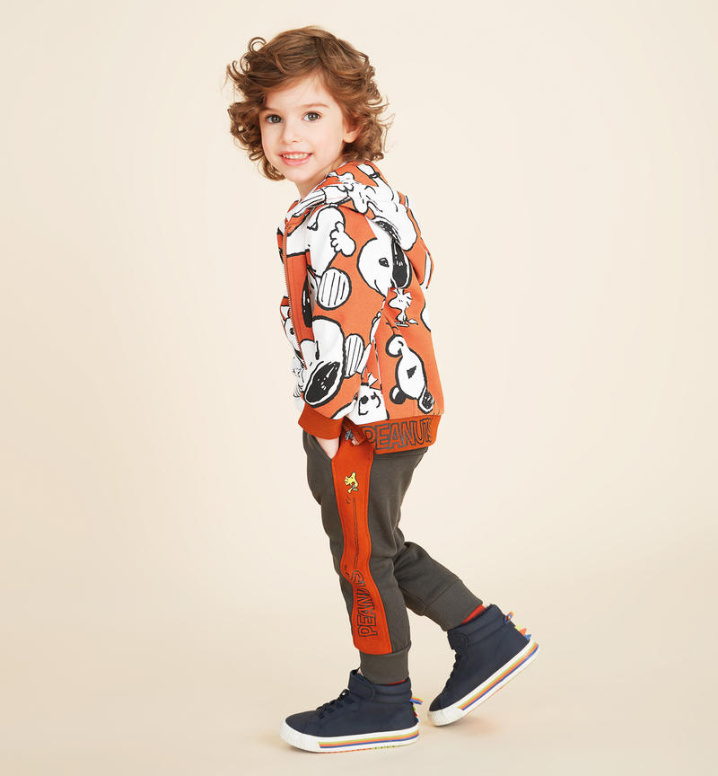 Pantalone bambino capsule Peanuts da 9 mesi a 8 anni Sarabanda GRIGIO SCURO-0566