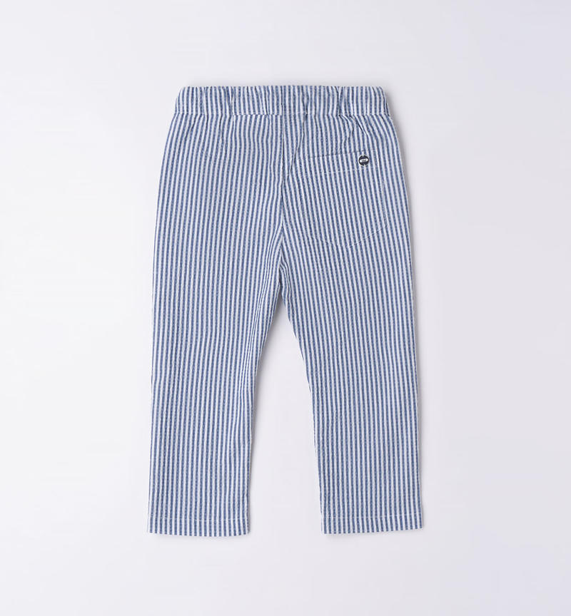 Sarabanda drawstring trousers for boys from 9 months to 8 years BLU INDIGO-3647