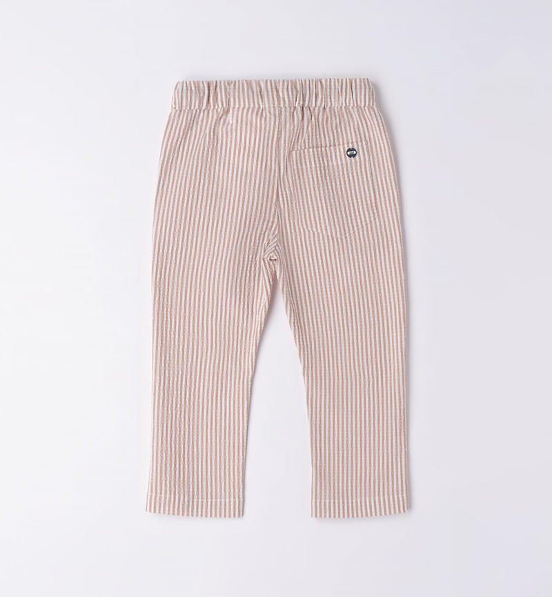 Sarabanda drawstring trousers for boys from 9 months to 8 years NOCCIOLA-0937