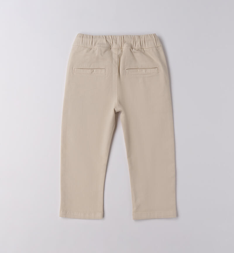 Pantalone bambino Sarabanda ECRU'-0164