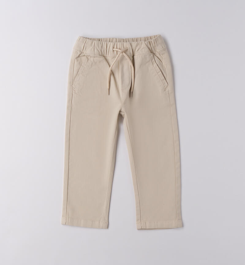 Pantalone bambino Sarabanda ECRU'-0164
