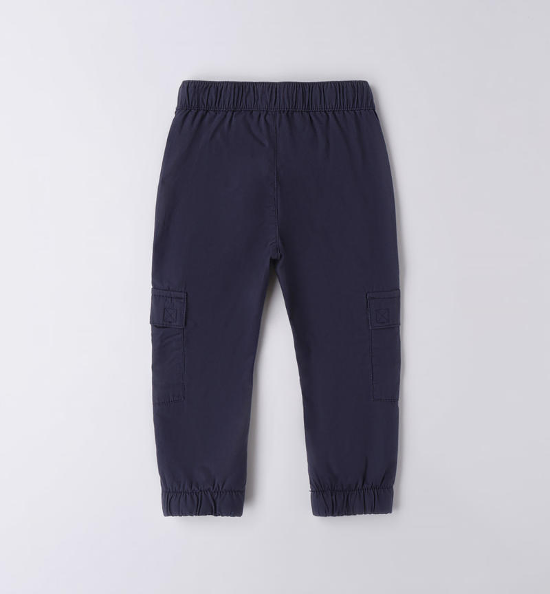 Sarabanda cargo trousers for boys from 9 months to 8 years NAVY-3854