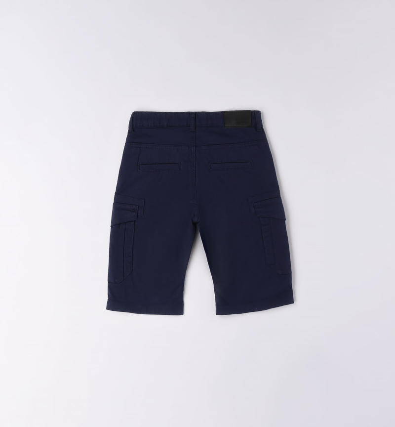 Sarabanda cargo shorts for boys from 8 to 16 years NAVY-3854