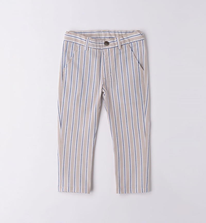 Sarabanda formal trousers for boys from 9 months to 8 years BEIGE-0435