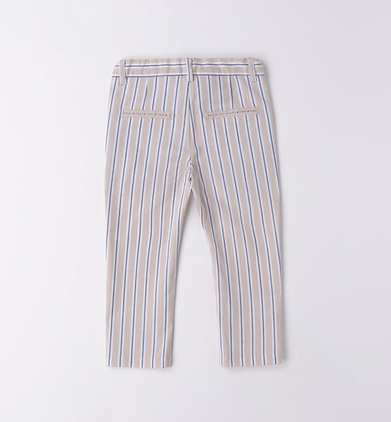 Sarabanda formal trousers for boys from 9 months to 8 years BEIGE-0435