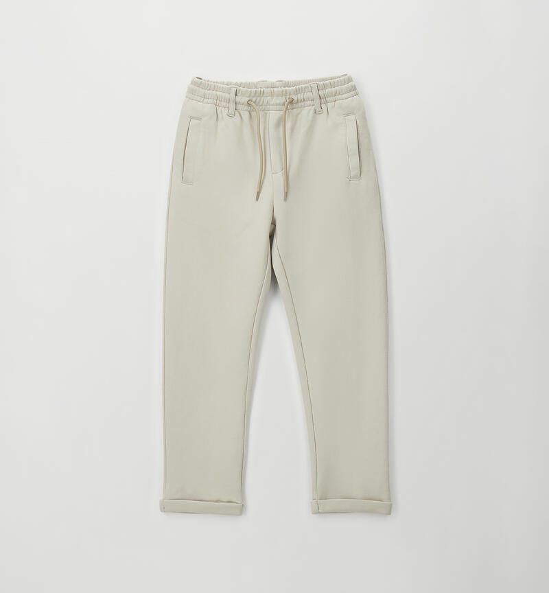 Pantalone cerimonia ragazzo BEIGE-0435