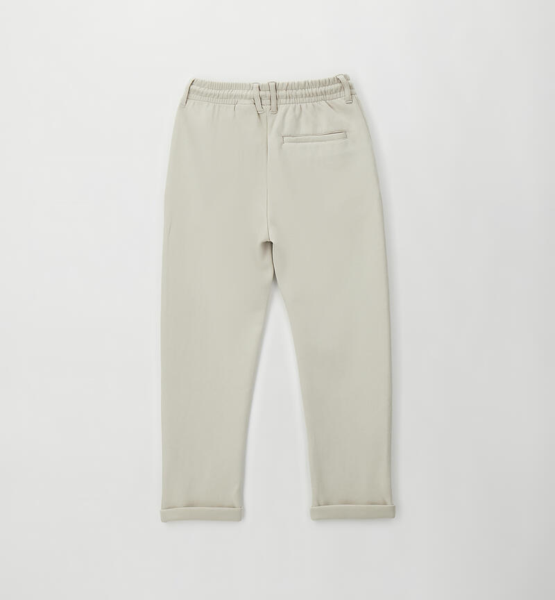 Pantalone cerimonia ragazzo BEIGE-0435
