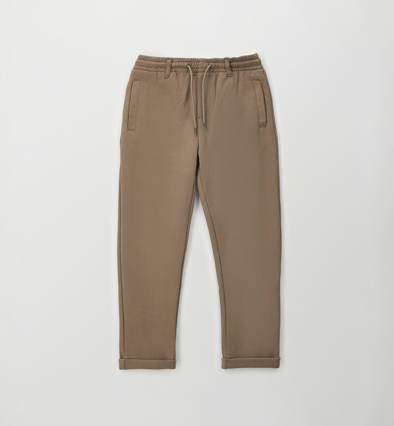 Pantalone cerimonia ragazzo MARRONE-0621