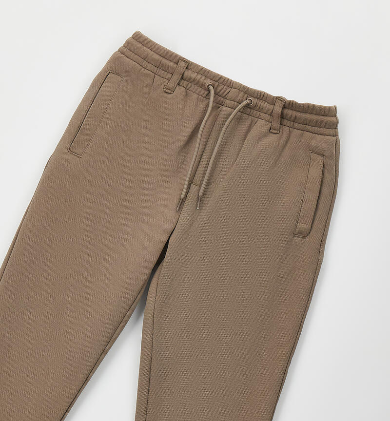 Pantalone cerimonia ragazzo MARRONE-0621