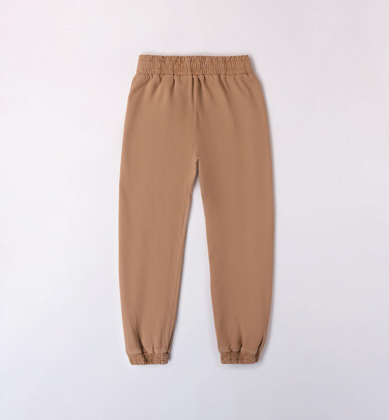 Pantalone con tasche per ragazza da 8 a 16 anni Sarabanda BISCOTTO-0946
