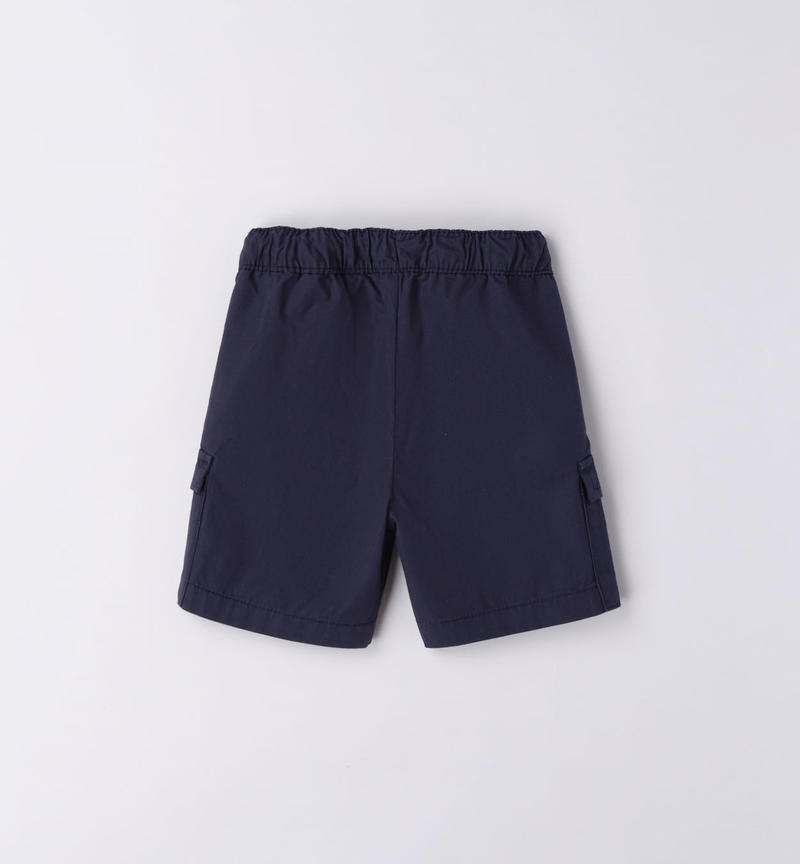 Sarabanda 100% cotton shorts for boys from 9 months to 8 years NAVY-3854