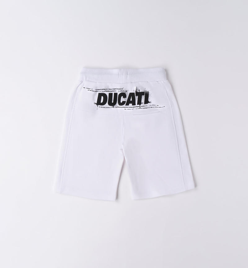 Pantalone corto bambino Ducati da 3 a 16 anni BIANCO-0113