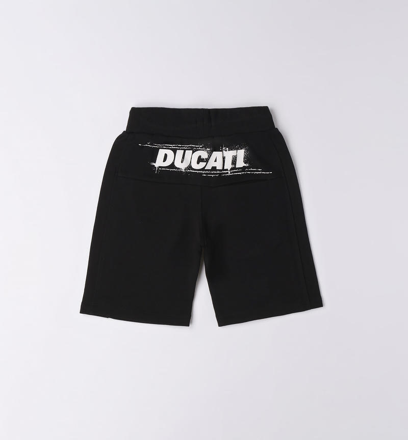 Pantalone corto bambino Ducati da 3 a 16 anni NERO-0658