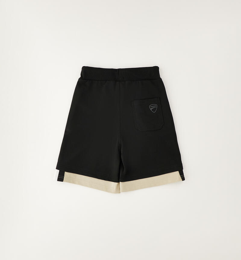Pantalone corto bambino Ducati NERO-0658