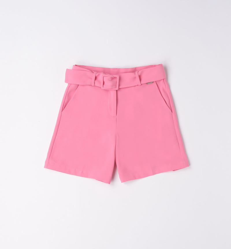 Pantalone corto cerimonia ragazza da 8 a 16 anni Sarabanda ROSA-2426