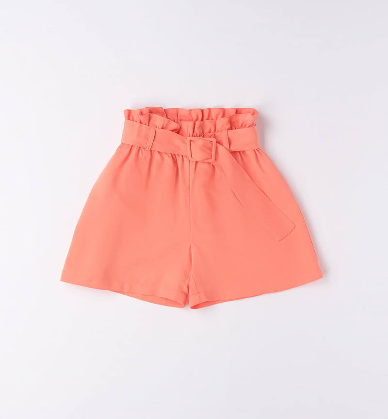 Sarabanda shorts for girls from 8 to 16 years MANDARINO-2132