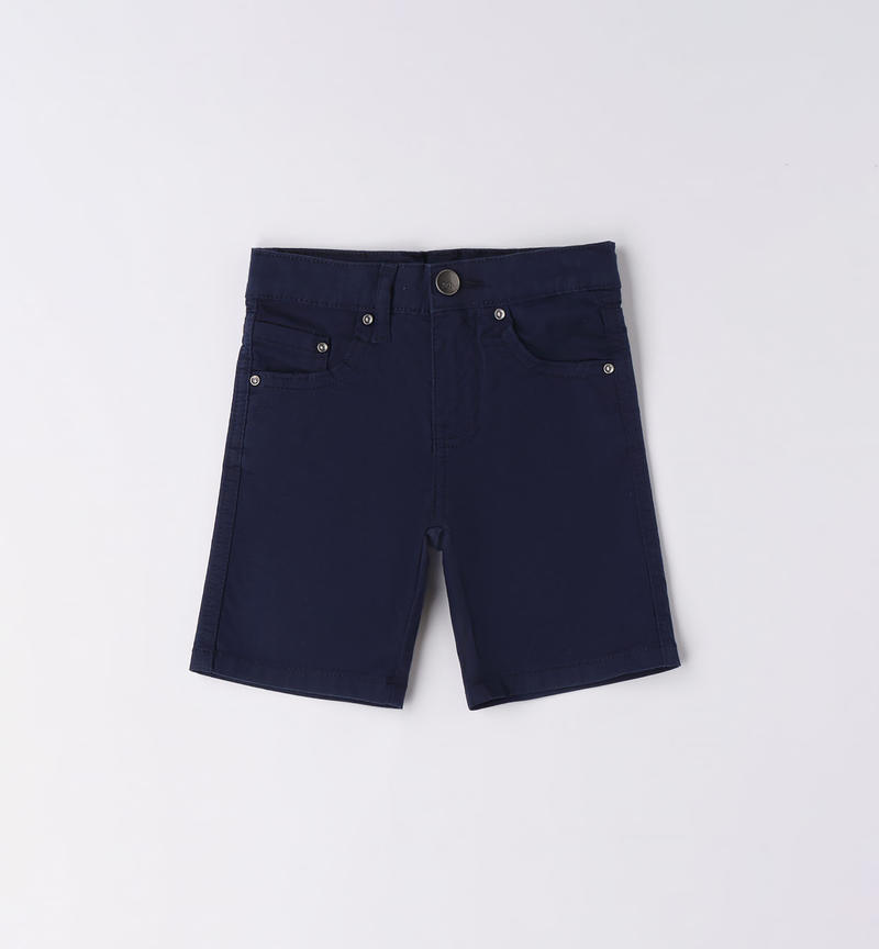 Sarabanda cotton shorts for boys from 9 months to 8 years NAVY-3854