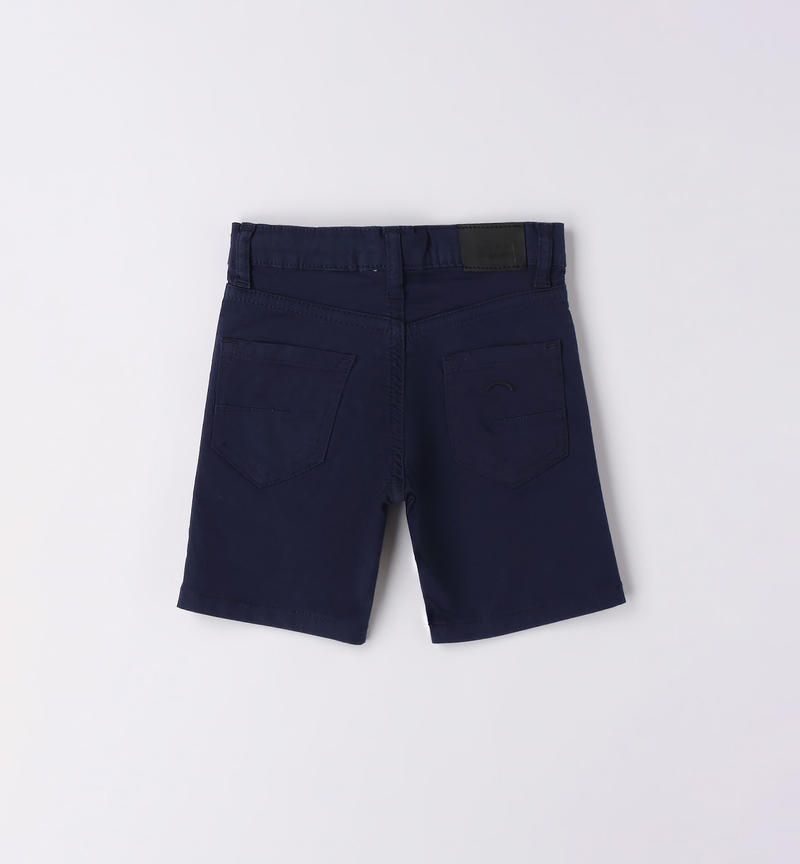 Sarabanda cotton shorts for boys from 9 months to 8 years NAVY-3854