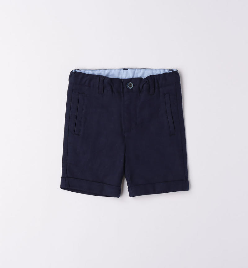 Sarabanda elegant shorts for boys from 9 months to 8 years NAVY-3854