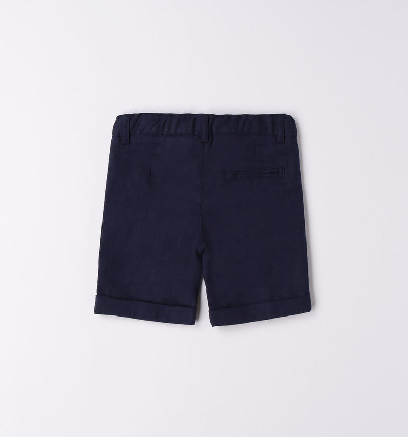 Sarabanda elegant shorts for boys from 9 months to 8 years NAVY-3854