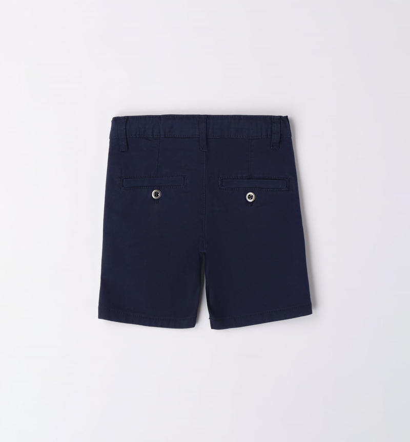 Sarabanda twill shorts for boys from 9 months to 8 years NAVY-3854