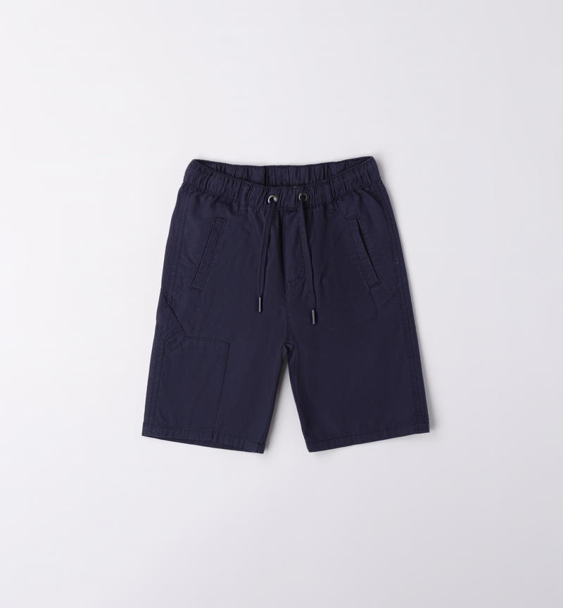 Sarabanda jogger shorts for boys from 8 to 16 years NAVY-3854