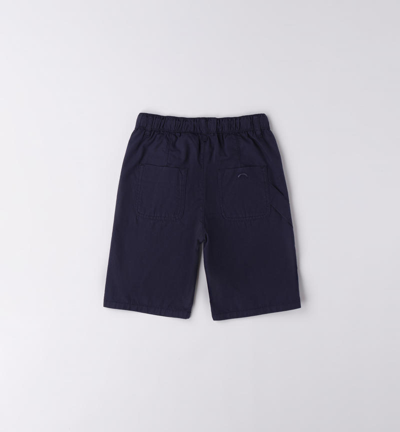 Sarabanda jogger shorts for boys from 8 to 16 years NAVY-3854