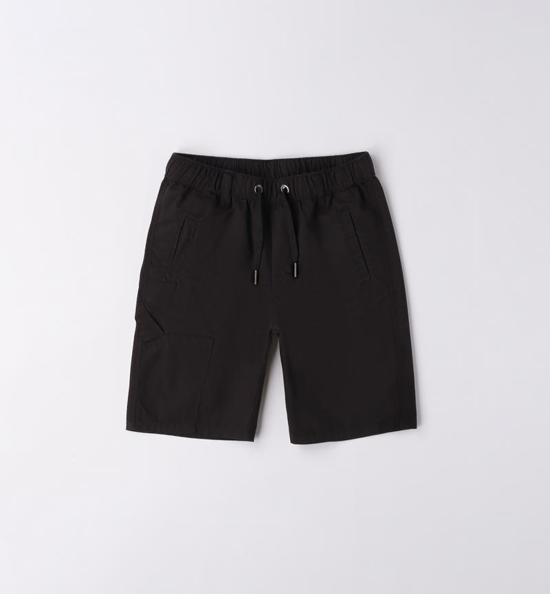 Sarabanda jogger shorts for boys from 8 to 16 years NERO-0658