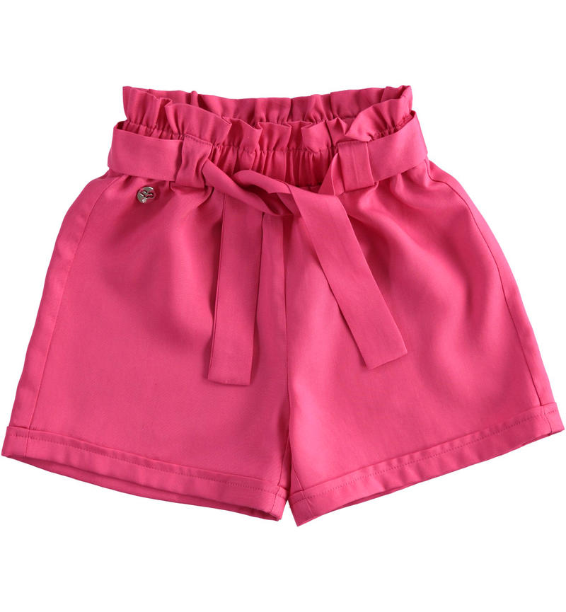 Sarabanda 100% lyocell short trousers for girls from 6 months to 8 years FUXIA-2445