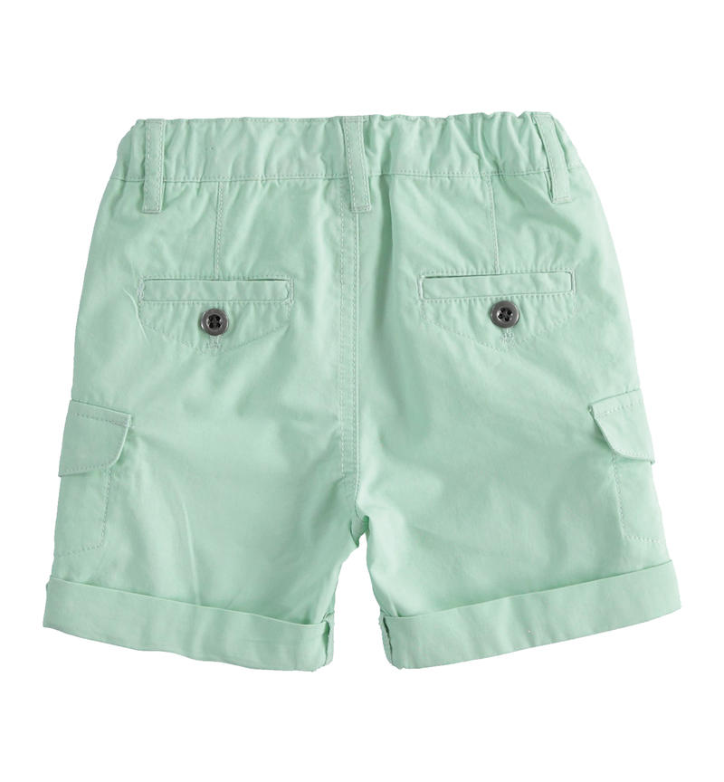 Sarabanda short trousers with side pockets for boys from 6 months to 8 years VERDE CHIARO-4853