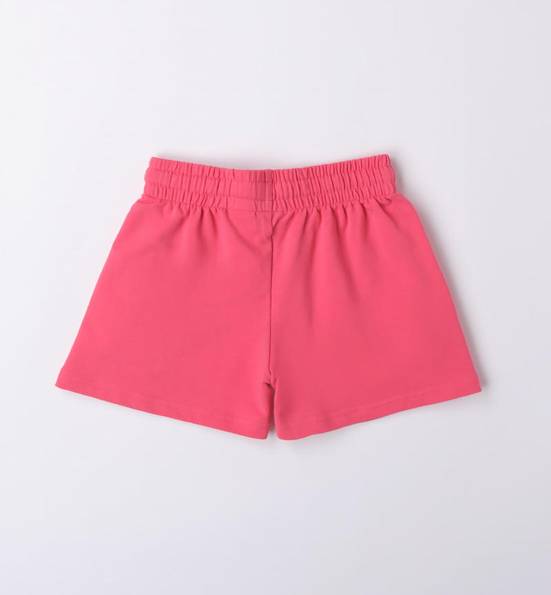 Sarabanda heart design shorts for girls from 3 to 16 years CORALLO-2433