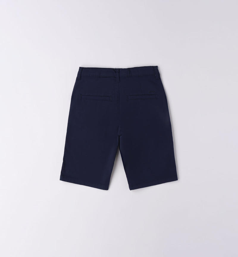 Sarabanda slim fit shorts for boys from 8 to 16 years NAVY-3854