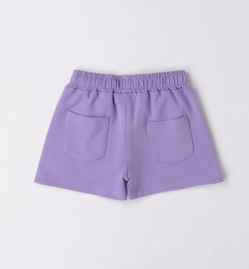 Sarabanda Snoopy motif shorts for girls from 9 months to 8 years GLICINE-3414