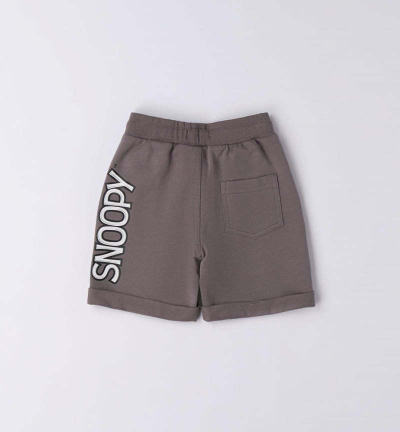 Sarabanda Snoopy shorts for boys from 9 months to 8 years GRIGIO SCURO-0564