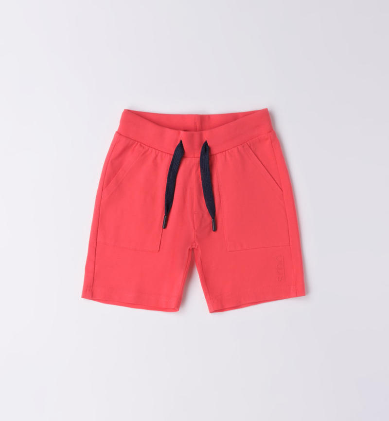 Pantalone corto sportivo bambino da 9 mesi a 8 anni Sarabanda ROSSO-2152