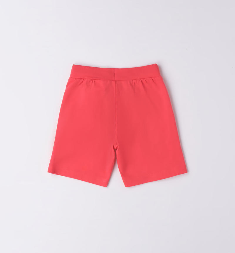 Sarabanda sporty shorts for boys from 9 months to 8 years ROSSO-2152