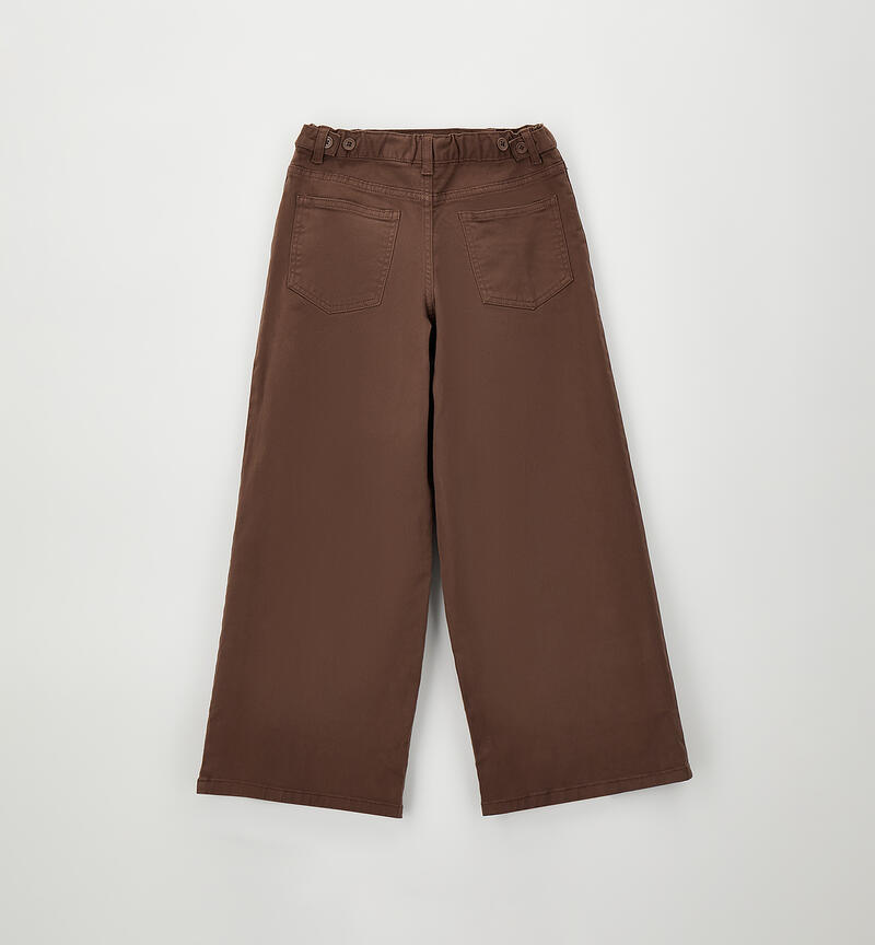 Pantalone da ragazza MARRONE-1243
