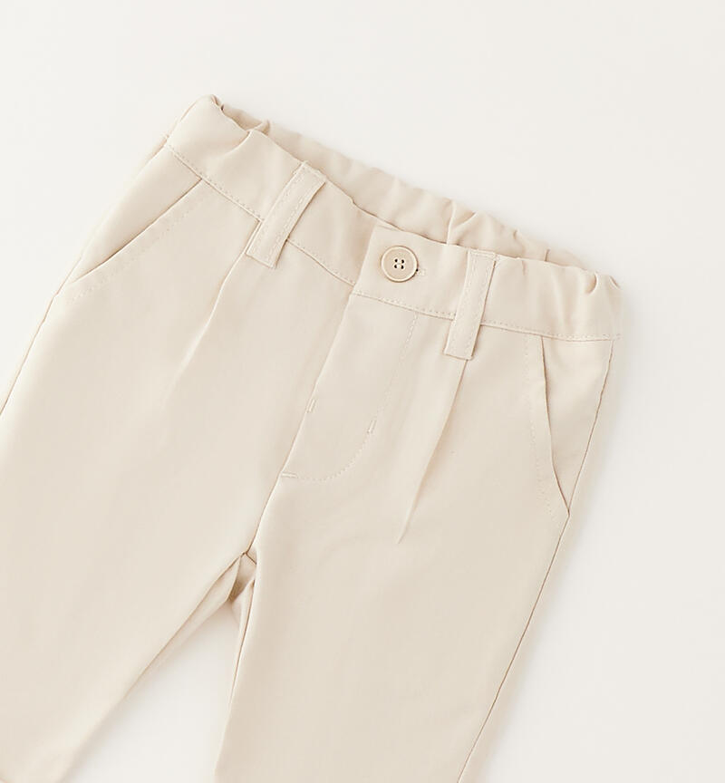 Elegant trousers for children ECRU'-0164