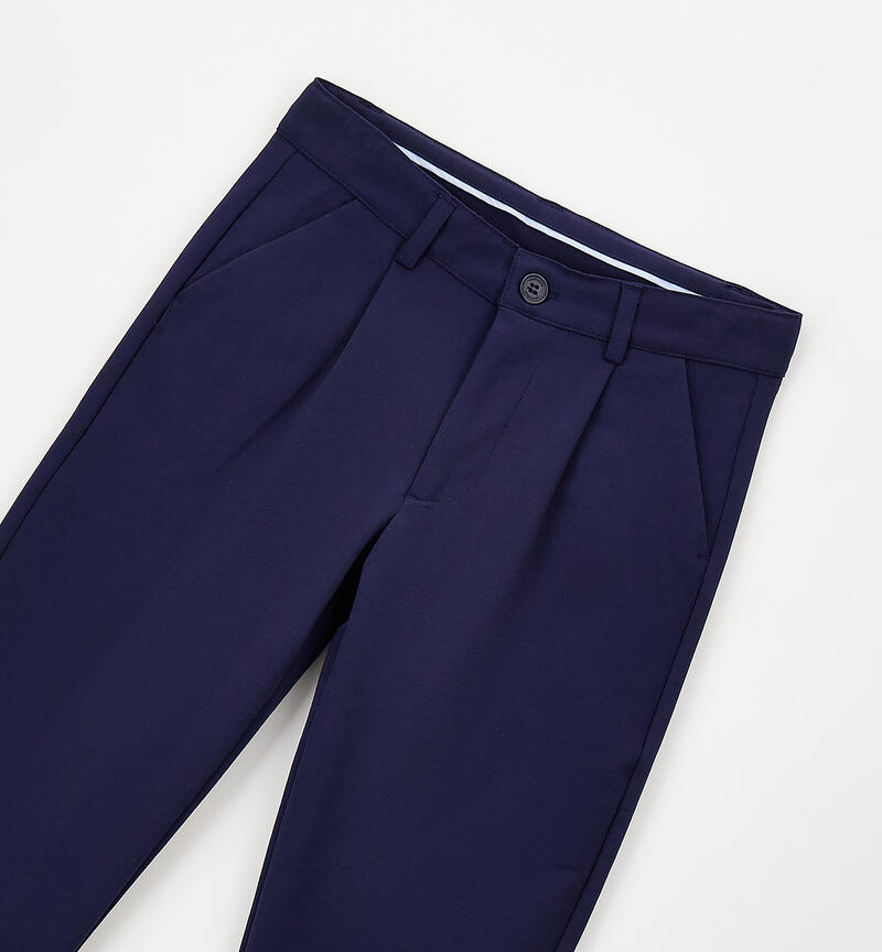 Elegant trousers for boys NAVY-3854