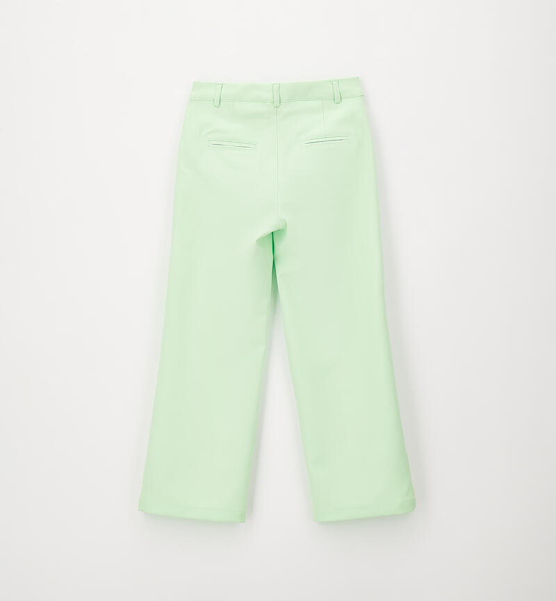 Elegant girl trousers VERDE-5121