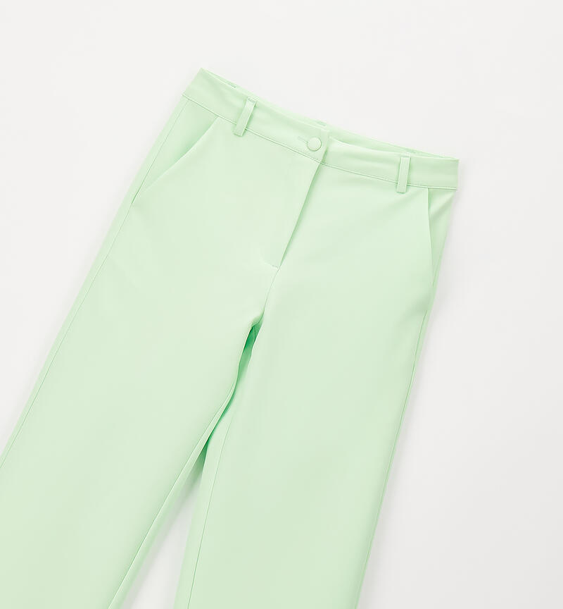 Elegant girl trousers VERDE-5121