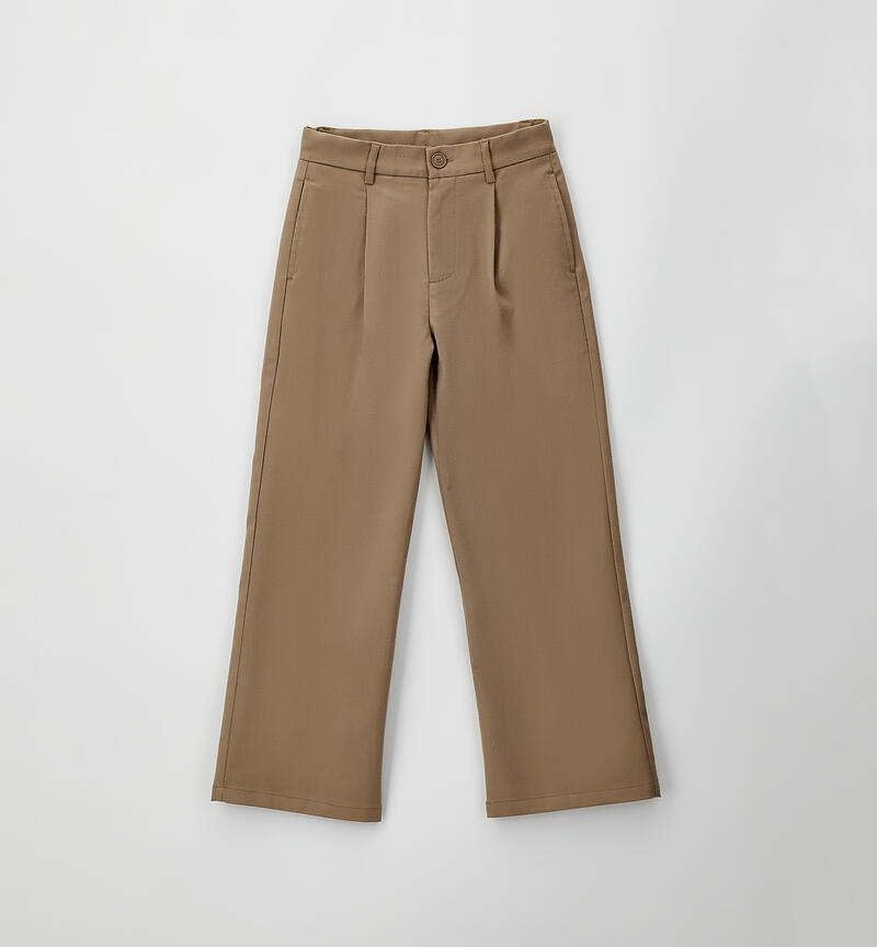 Pantalone elegante ragazzo BEIGE-0414