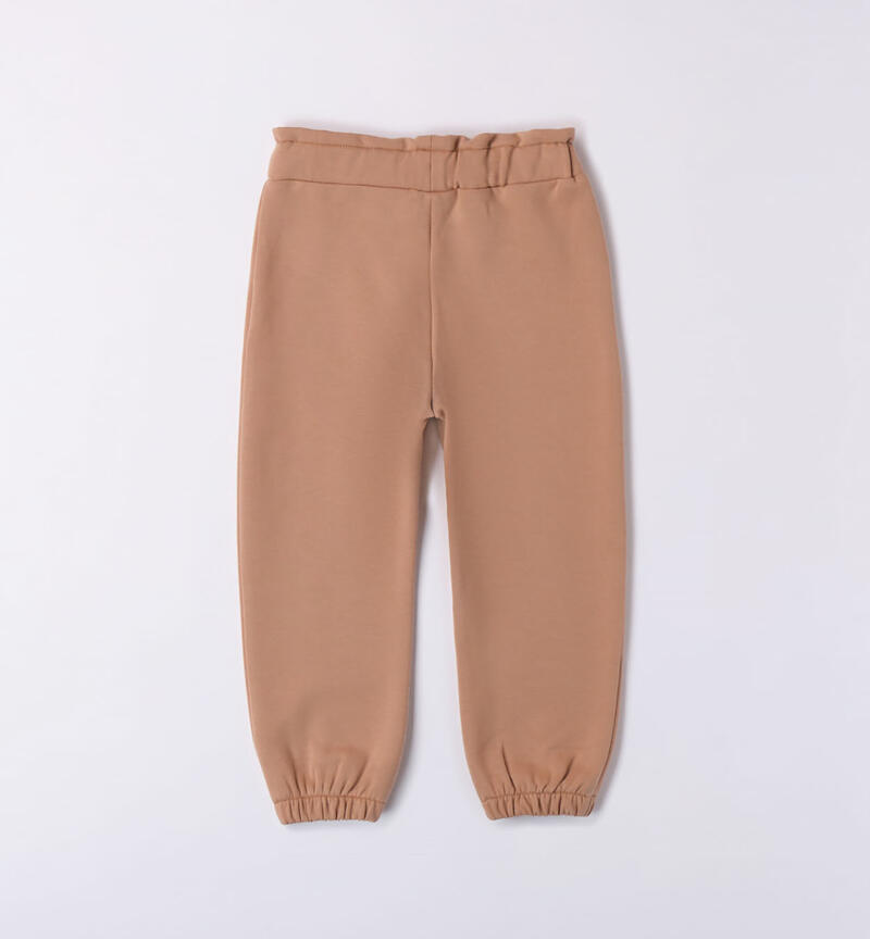 Sarabanda fleece trousers for girls from 9 months to 8 years BISCOTTO-0946